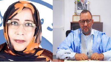 النائبان البرلمانيان عن مدينة مقاطعة الطينطان بولاية الحوض الغربي سيدي محمد ولد السييدي، وأم الخير بنت الغزواني